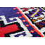 Tapis de couloir unique en coton noué à la main de style années 2000 2 pi 8 po x 13 pi 4 po bleu Herki