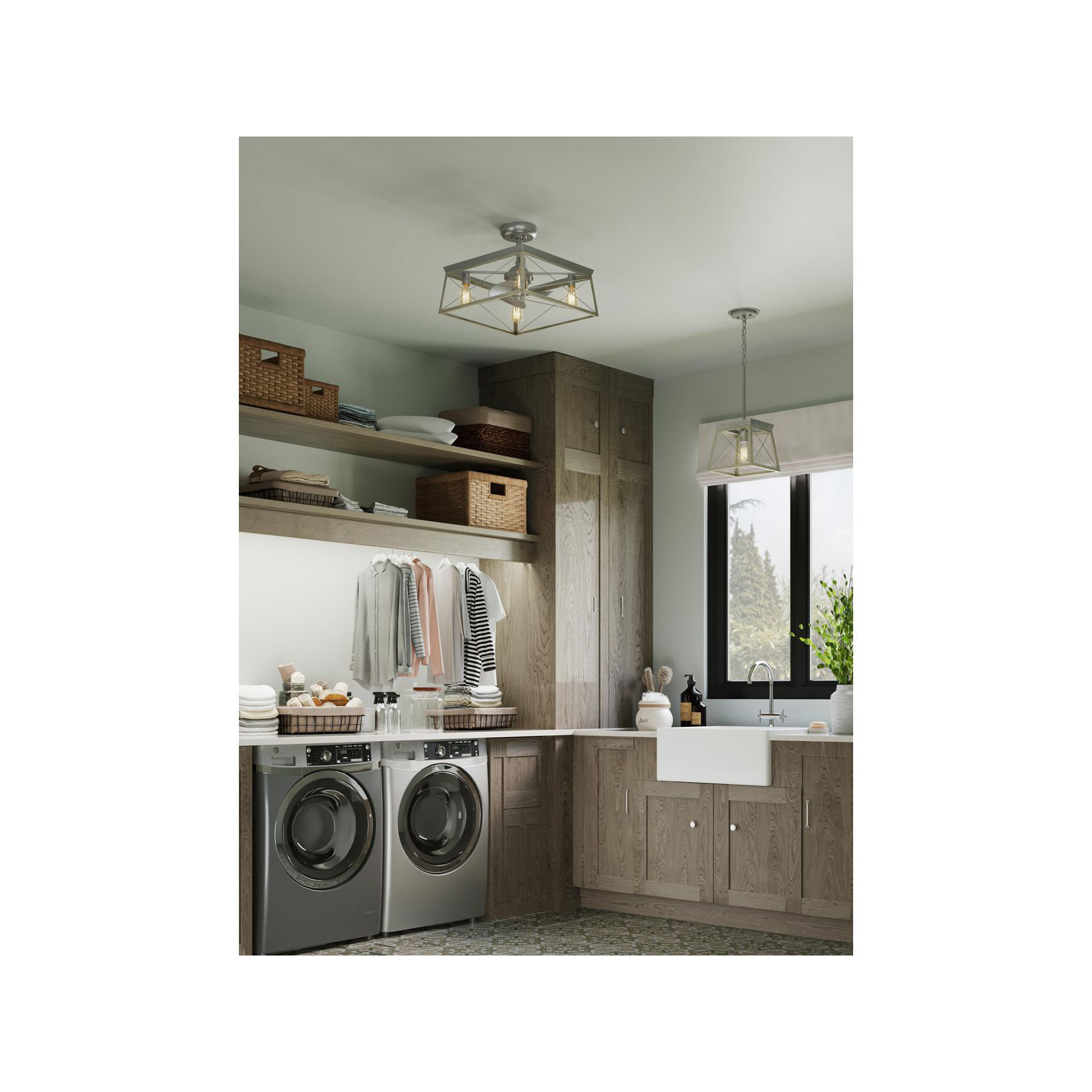 Soleil Single Light Dimmable Pendant, Brushed Nickel