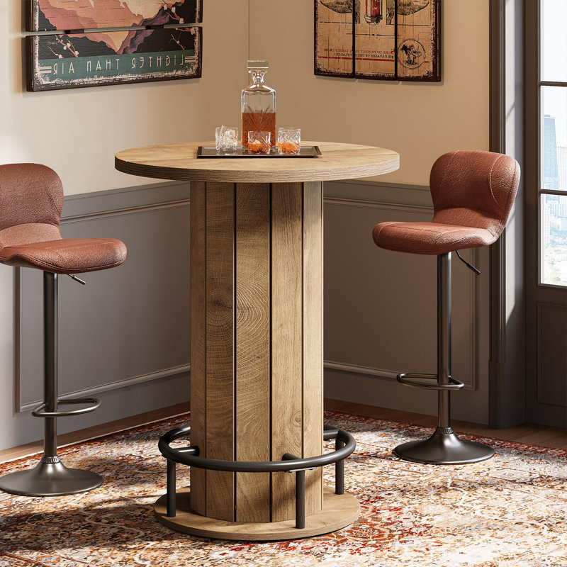 79cm Home Bar, Light Brown