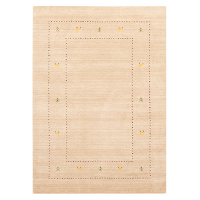 Kashkuli Gabbeh Tan Rug 4'0" x 5'9"
