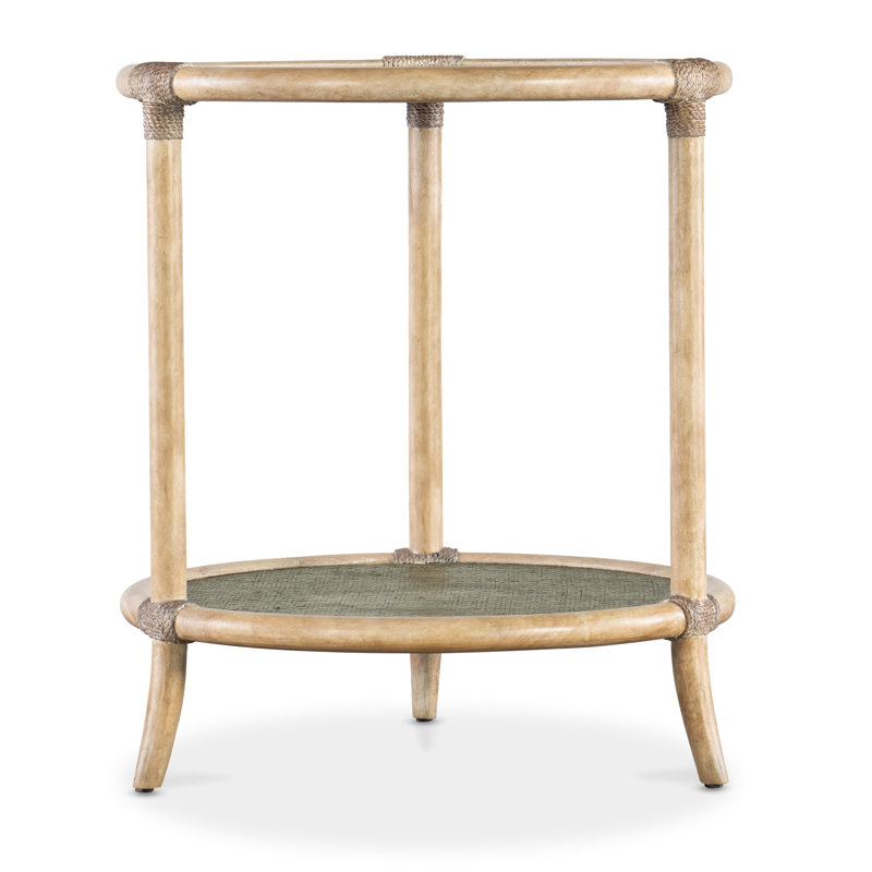 Retreat End Table, Dune/Green