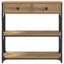 Console Table 100X28x75 Cm Engineered Wood & Steel-1255797503-1255797501