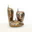Offset Neck Object-Bronze Crackle-Sm