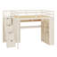 Lit mezzanine moderne avec garde-robe, bureau fonctionnel, tablettes de rangement-174112437