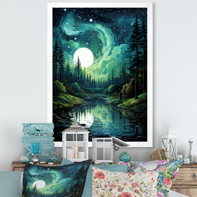 Northern Lights Aurora Reflection 3 - Northern Lights Wall Art