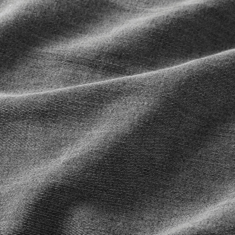 Ensemble d'édredon en sergé délavé, Gris, Édredon simple et 1 taie d'oreiller