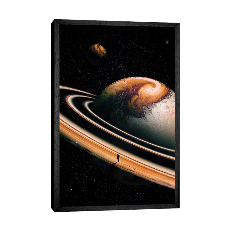 Wandering 1 Piece Wall Art on Canvas, 101.6cm H x 66.04cm W x 3.81cm D, Black Framed