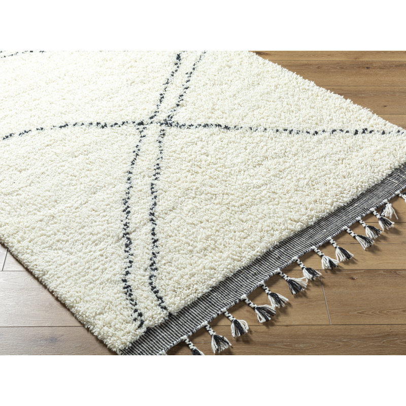 Meti Wool Washable Geometric Indoor Rug, Rectangle 2' x 3'