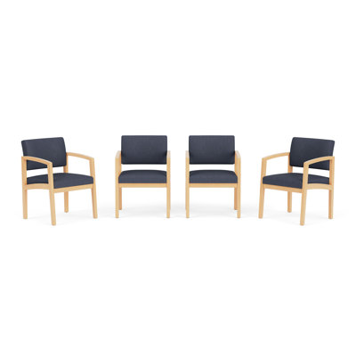 Lenox Wood Waiting Reception Commercial Grade Furniture Set / 4-Guest Chair