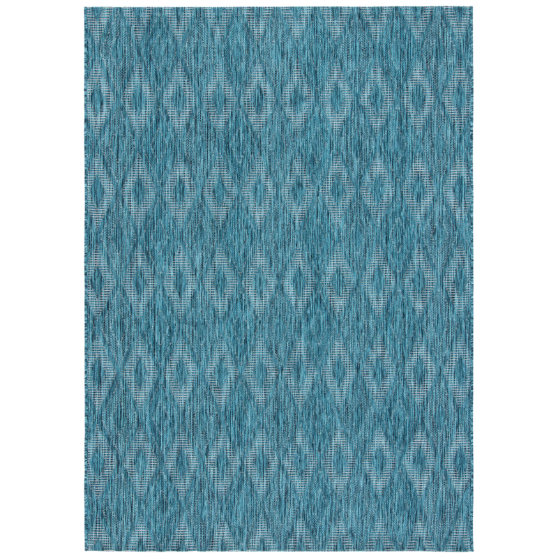 Tapis d'intérieur / extérieur géométrique à vaisselle, Rectangle 2 pi 7 po x 5 pi