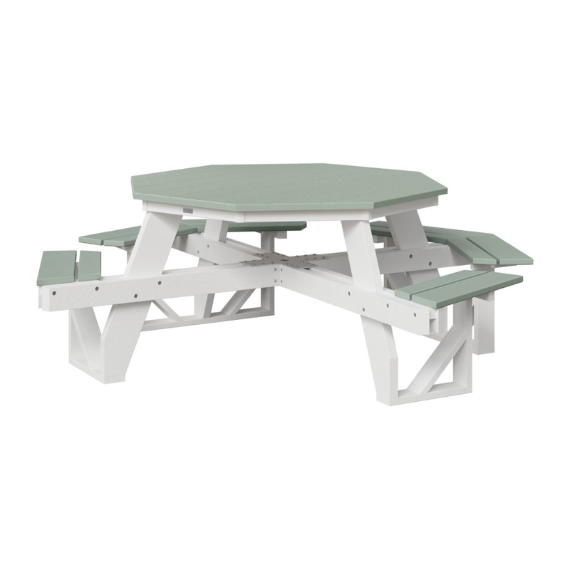 Table de pique-nique Ada, Écume de mer / blanc
