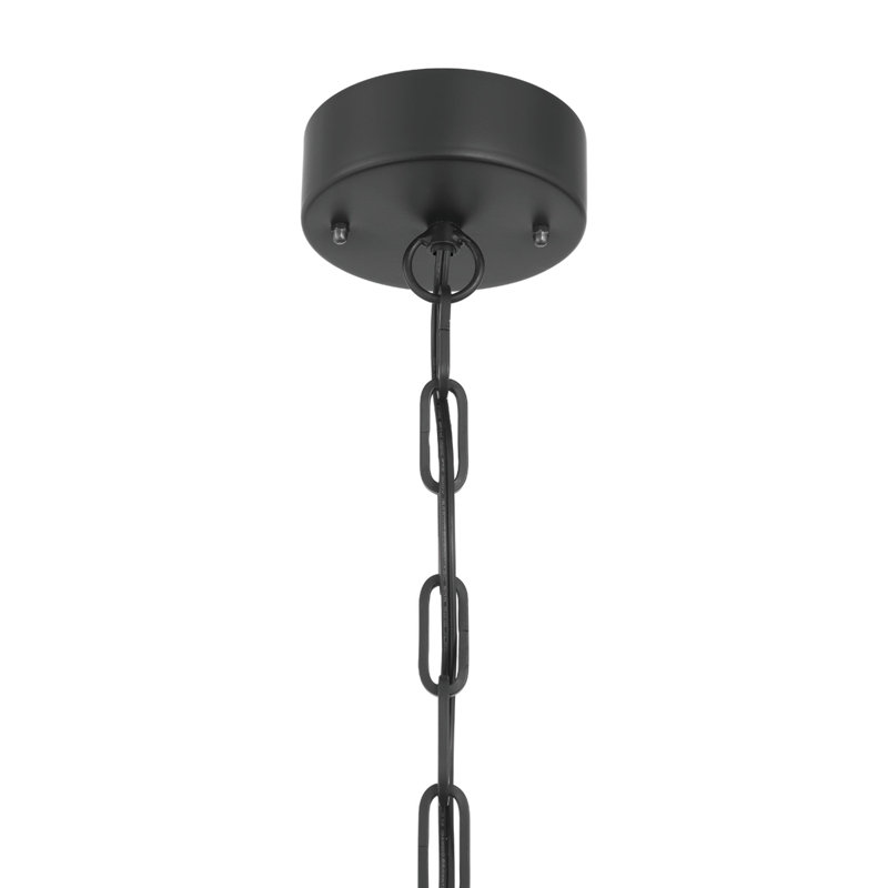 Ombre Beaded Wood 3-Tier Chandelier
