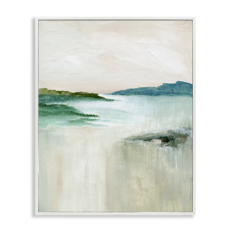  «Blue Tone Misty Landscape», art de la giclée encadrée par Nikita Jariwala, H 14 po x l 11 po