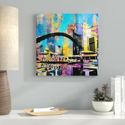 « toronto nathan phillips square 3 », reproduction d’impression sur toile tendue