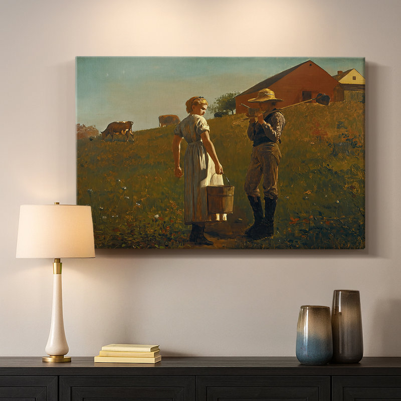 La chanson du Lark-Winslow Homer-Gallery, toile tendue-1876, 32 x 48