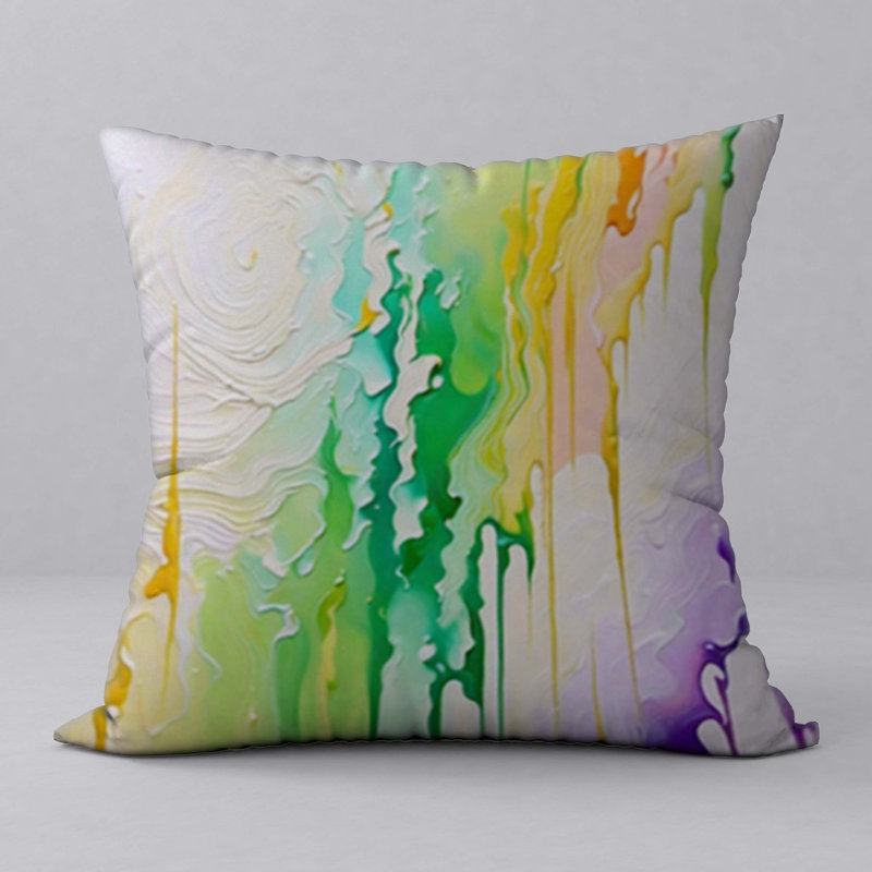 Oreiller New ManosMorenas, caractère et motifs vibrants / taille 18 po x 18 po