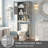 66.9'' Gray Toilet Cabinet With 2 Doors-807332465