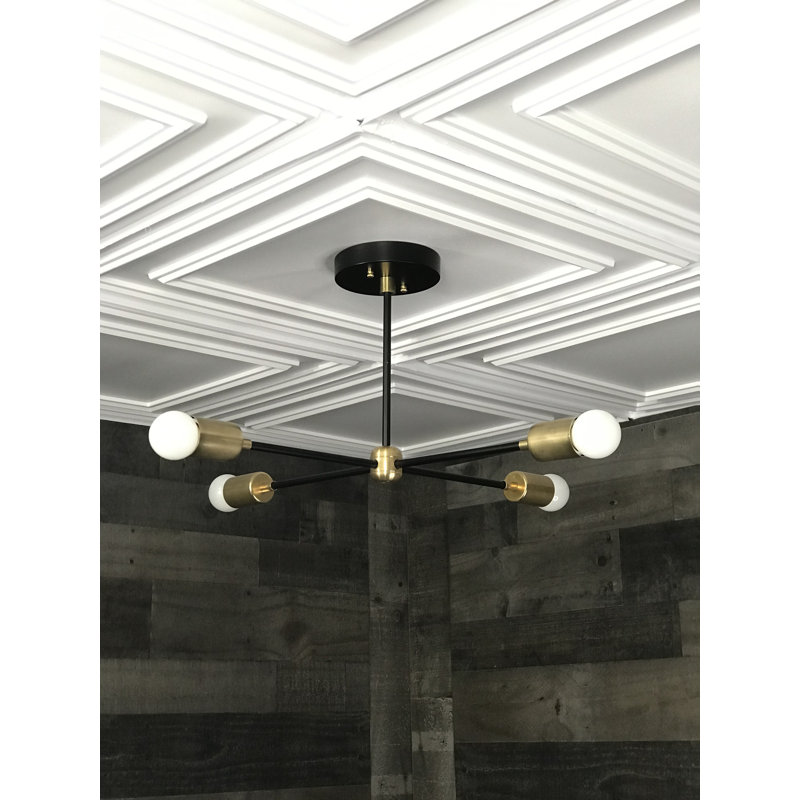 Lustre moderne Toutouta, Laiton noir