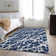 Premium Machine Washable Cerrito AMF501 Navy Rug