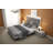 Staci Upholstered Platform Gray Queen Bed-1041822626-1041822627