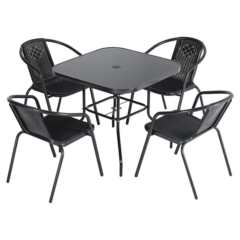 Istanbul 4 - Person Patio Dining Set with Square Table