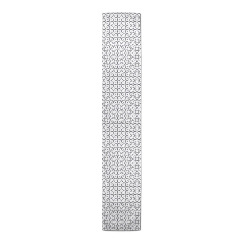Chemin de table Pettengill, 90 po x 16 po, Gris foncé