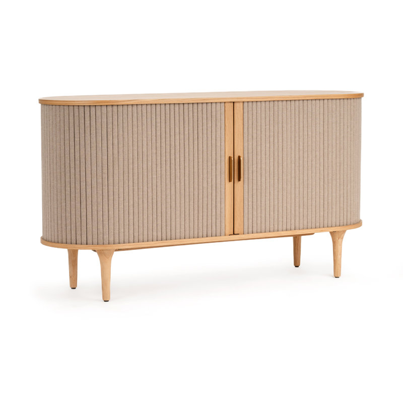Buffet Mid-Century Willanda, Chêne teint clair