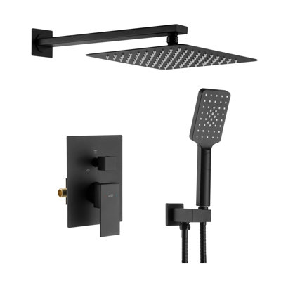 Système de douche cubique à pression équilibrée 2 fonctions avec valve brute
