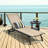 Pryer Outdoor Metal Chaise Lounge-1928109653