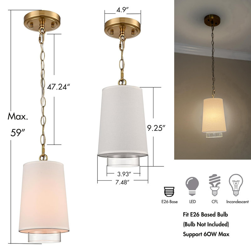Modern Gold Pendant Light