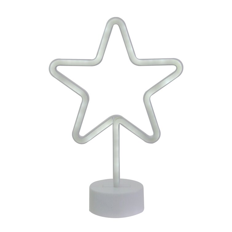 11.5 White Star LED Neon Style Table Sign