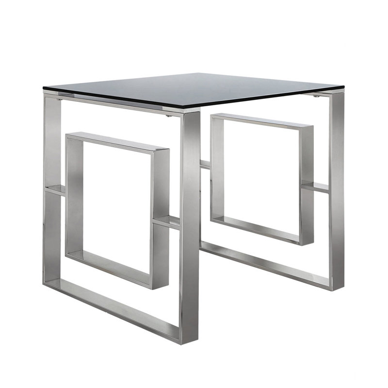 55cm Metal Sofa Side Table for Living Room Furniture,End Table, Bed Side Table, SIlver, Grey