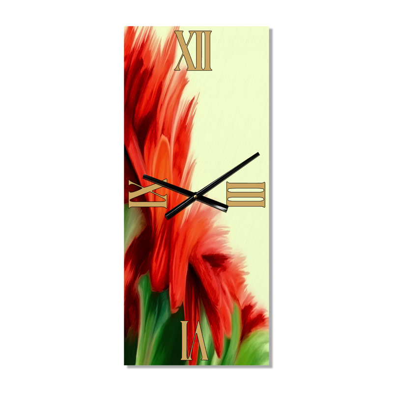 Horloge murale florale, Grand