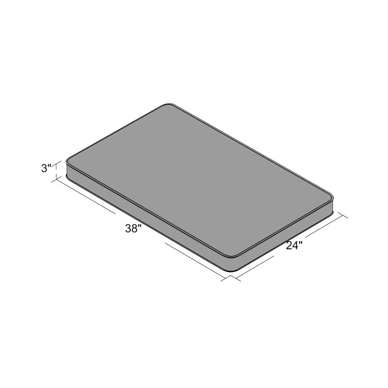 Swayze Mini Crib Rectangle Mattress