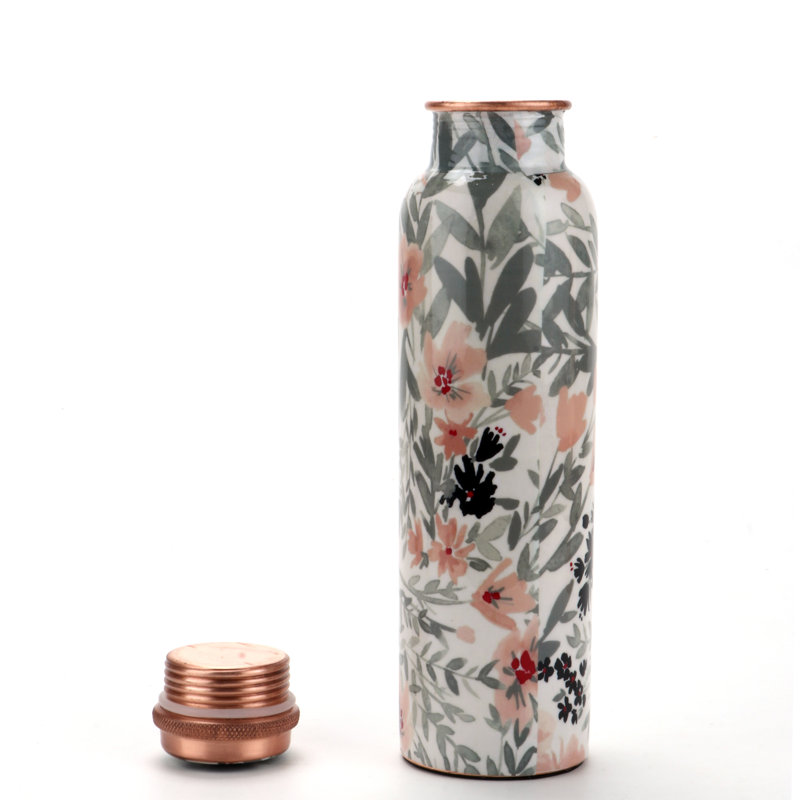 Imprimé floral 34 oz Bouteille d'eau