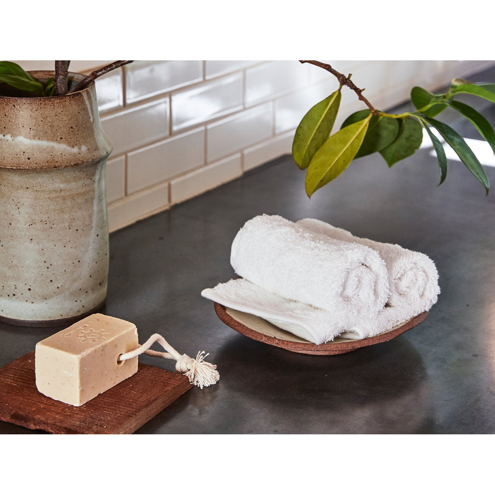 Cloud Loom Organic Bath Towel, Alpine White, 6 Piece Towel Set