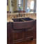 33" Hammered Copper Kitchen Rounded Apron 50/50 Double Basin Sink with Matching Drain and Accessories