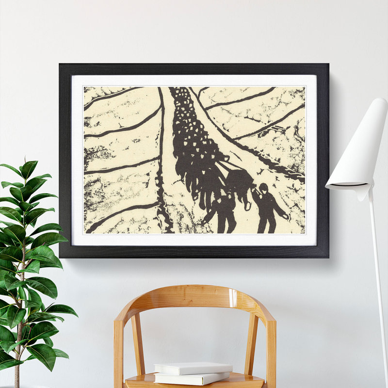 The Burial Vol.1 by Walter Gramatte - Picture Frame Painting, 27cm H x 36cm W x 2cm D, Black Framed