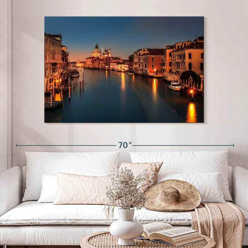 Hannes Grand Canal au crépuscule, H 34 po x l 51 po