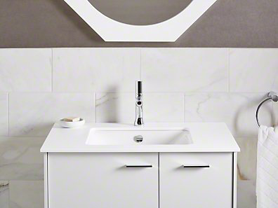 Iron Plains Dual-Mount Bathroom Sink, Ember