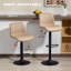 Joneer Swivel Upholstered Adjustable Height Counter Stool with Metal Frame-60756812