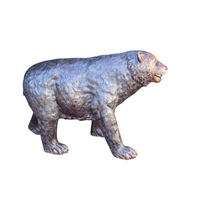 Giant Mama Bear Walking on Four Legs Bronze Statue Size: 64" x 26" x 43"H
