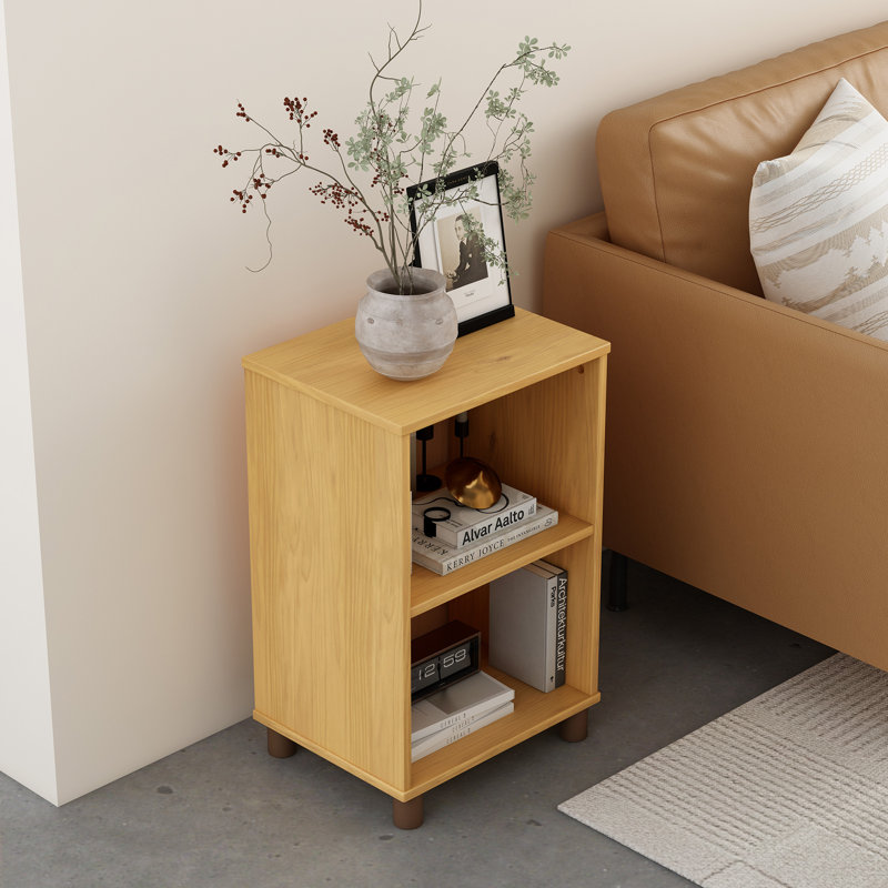 Modern Nightstand With Open Storage