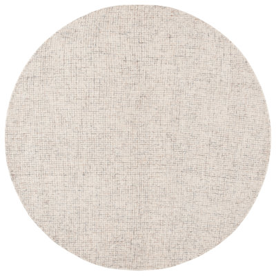 Tapis en coton touffeté à la main gris clair / ivoire Martha Stewart