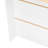 Meesam Crete Kitchen Island Pearl, White/Light Pine