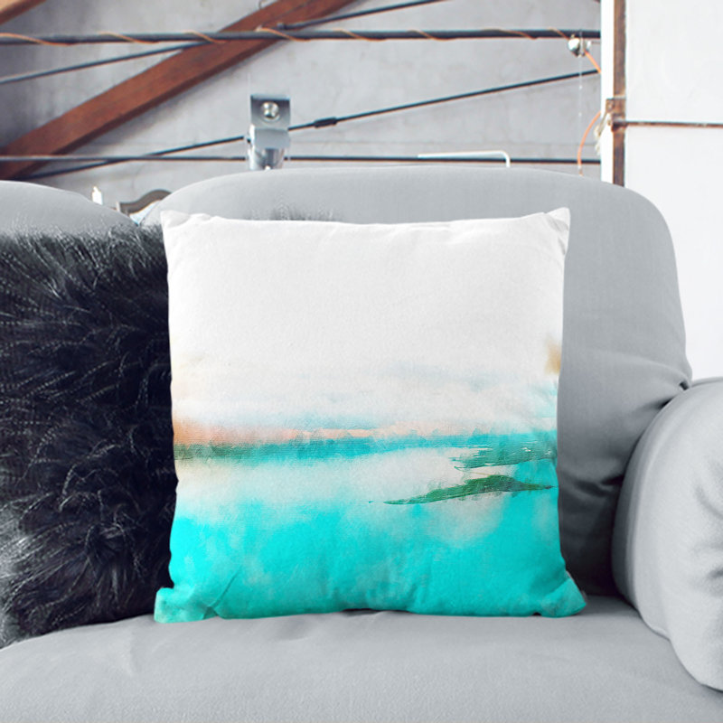 Square Throw Cushion, 40cm H x 40cm W x 15cm D, Black