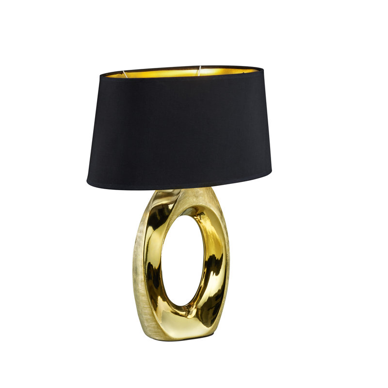 Kenia 52Cm Table Lamp, Golden frame/Black shade