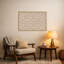 Structure murale encadrée en tissu blanc avec tableau blanc Wonderland-1290661914