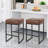 Missick 24.6'' Short Counter Stool Bar Stools Bar Chairs Counter Height Stools Saddle Stools with Curved Surface Kitchen Stools-1680199964