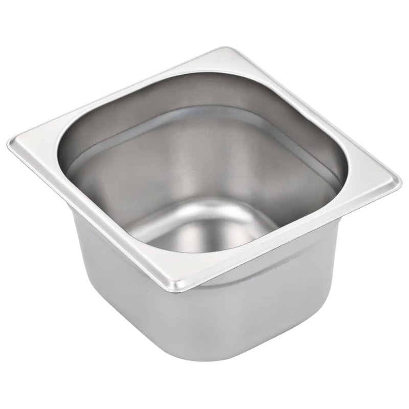 Stainless Steel Pan, 10cm H x 17.6cm W x 16.2cm D